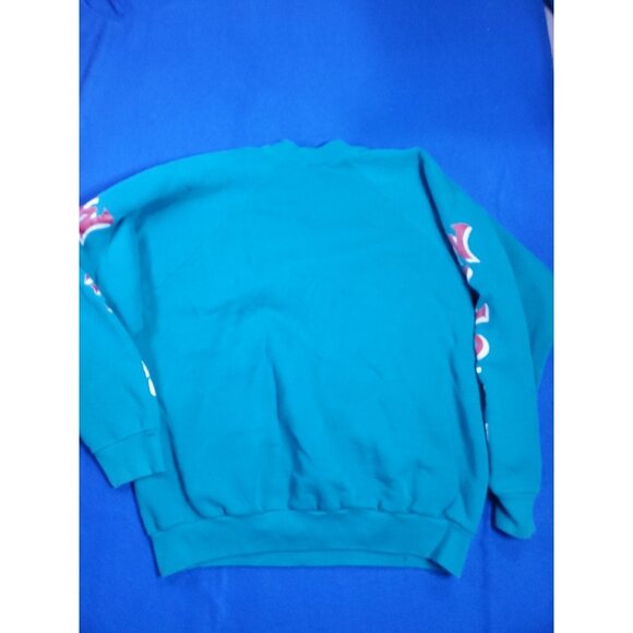 Vintage Taz Refuses To Play Well With Others Wild Thing Sweatshirt L 1995 Teal - Picture 15 of 15